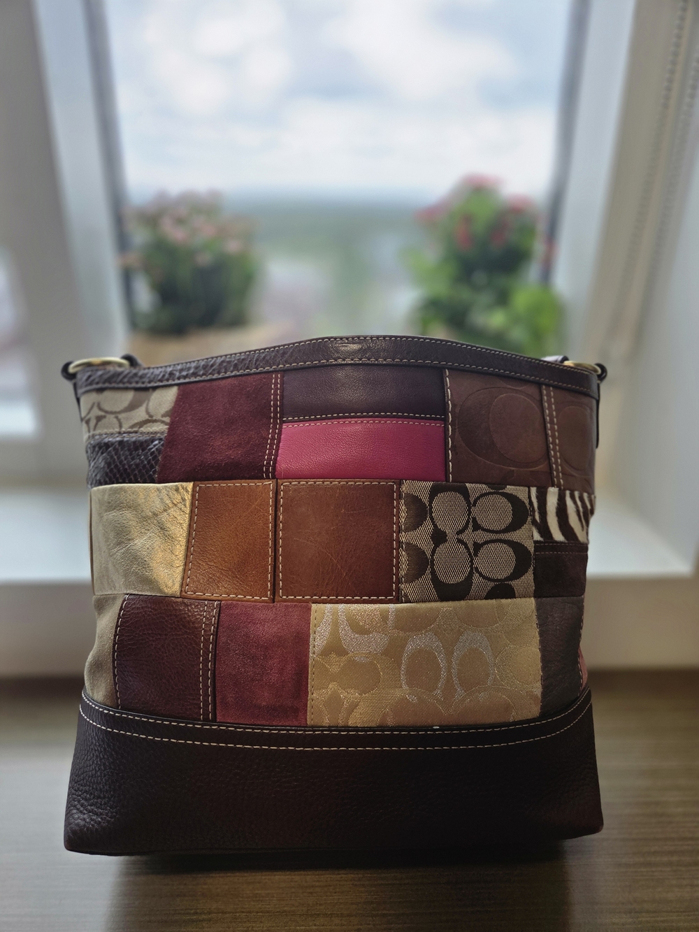 Rare Vintage 2006 Coach Holiday Patchwork Bucket Tote… - Gem